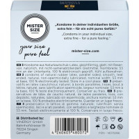 Презервативи Mister Size 53mm pack of 3