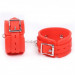 Силиконовые манжеты DS Fetish Silicone hand cuff red