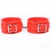 Силиконовые манжеты DS Fetish Silicone hand cuff red