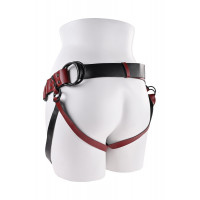 Трусики для страпона Sportsheets Saffron Monte Strap On из искусственной кожи, красные