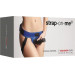 Трусики для страпону Strap-On-Me - Curious синій металік