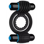 Ерекційне кільце з вібрацією Vibrating Double C-Ring - Black