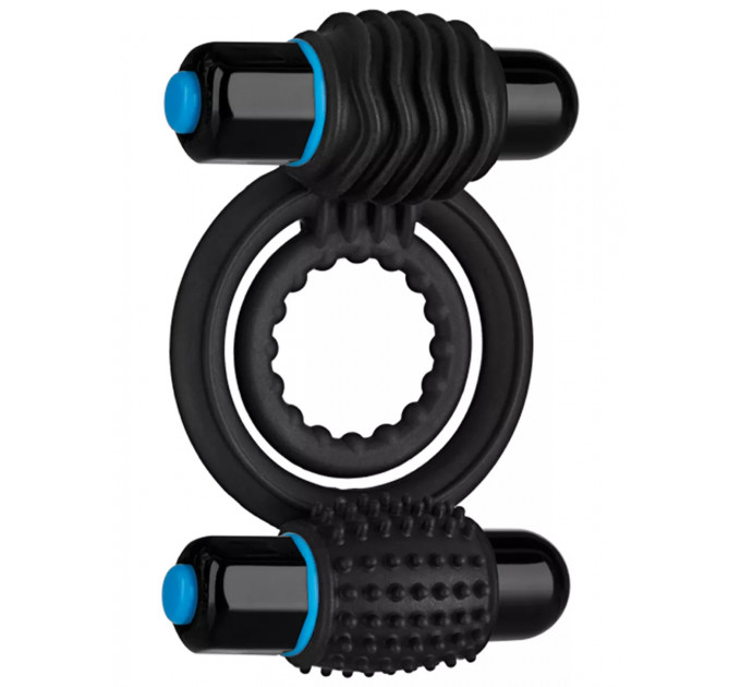 Ерекційне кільце з вібрацією Vibrating Double C-Ring - Black