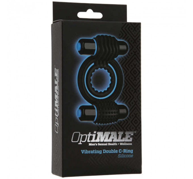 Ерекційне кільце з вібрацією Vibrating Double C-Ring - Black