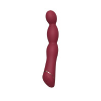Класичний вібратор гнучкий Chisa Lust Ripple Lapper, бордовий