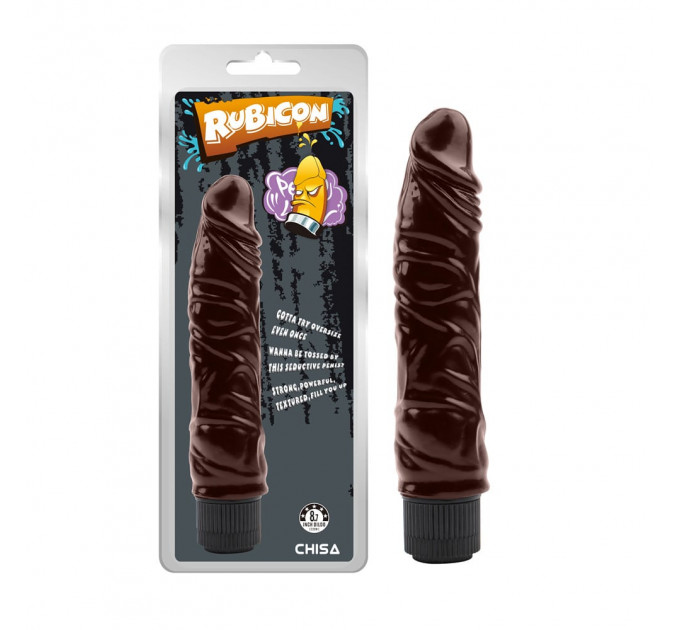 Вибратор реалистичный Chisa Rude Vibrating Him, коричневый