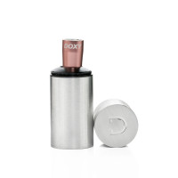 Віброкуля DOXY Rechargeable Vibrator з металевим чохлом-колбою, рожева