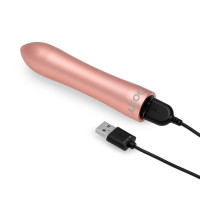 Віброкуля DOXY Rechargeable Vibrator з металевим чохлом-колбою, рожева