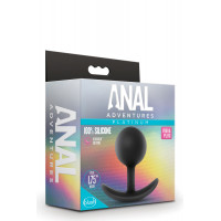 Анальный плаг Blush с внутренним шариком Adventures Platinum Silicone Vibra