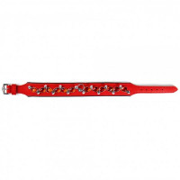 Ошейник Leather Jewel & Spike, Red