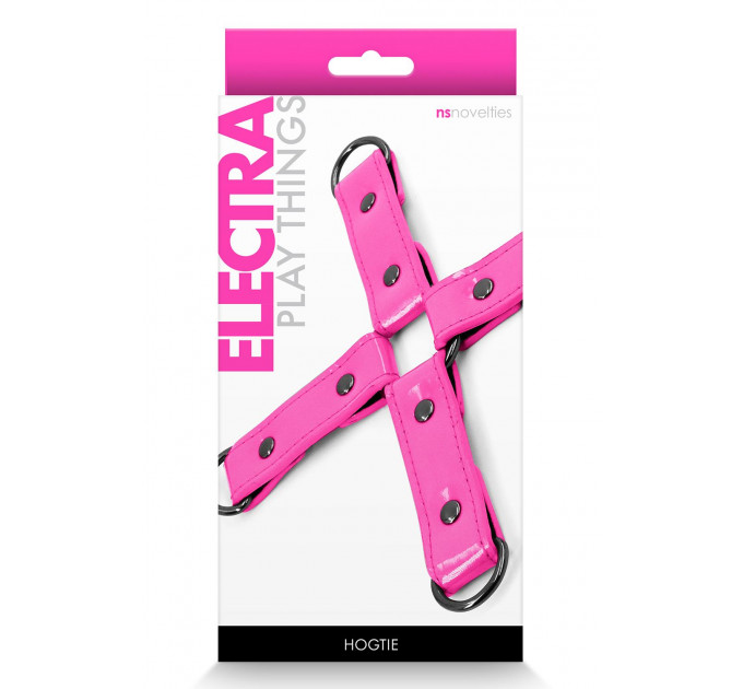 Крестообразная система фиксации NS Novelties Electra Hog Tie, розовый