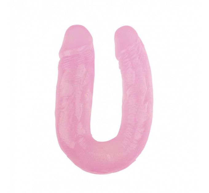 Фаллоимитатор реалистичный двойной Chisa Hi-Rubber 14, розовый