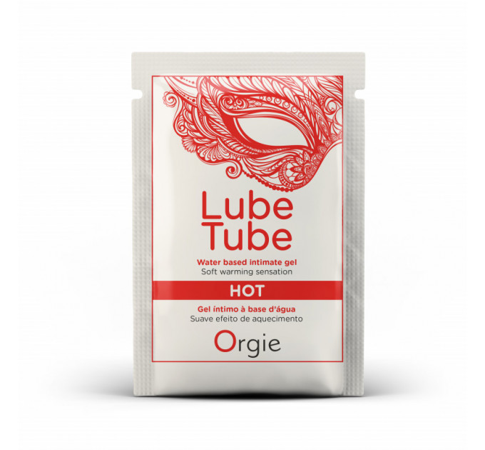 ПРОБНИК Согревающая смазка для секса "LUBE TUBE HOT" Orgie 2 мл