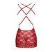 Сорочка Obsessive 860-CHE-3 chemise & thong red S/M