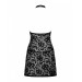 Пеньюар c трусиками Obsessive Softily chemise Black S\M