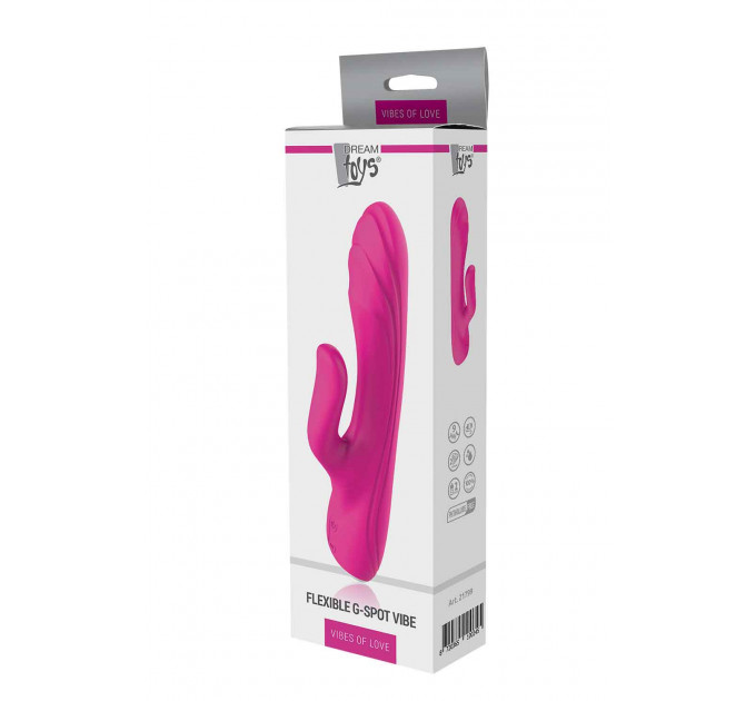 Вибратор для стимуляции точки G и клитора Dream Toys VIBES OF LOVE FLEXIBLE G-SPOT VIBE