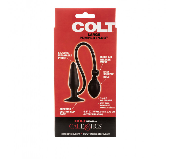Анальная пробка с накачкой COLT Large Pumper Plug