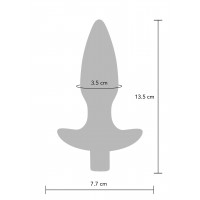 Анальна пробка з вібрацією Toy Joy Sparkle Buttplug з дистанційним керуванням, синій