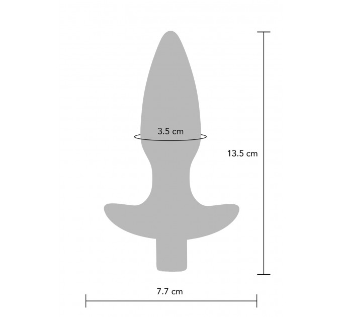 Анальна пробка з вібрацією Toy Joy Sparkle Buttplug з дистанційним керуванням, синій