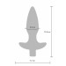 Анальна пробка з вібрацією Toy Joy Sparkle Buttplug з дистанційним керуванням, синій