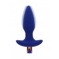 Анальна пробка з вібрацією Toy Joy Sparkle Buttplug з дистанційним керуванням, синій