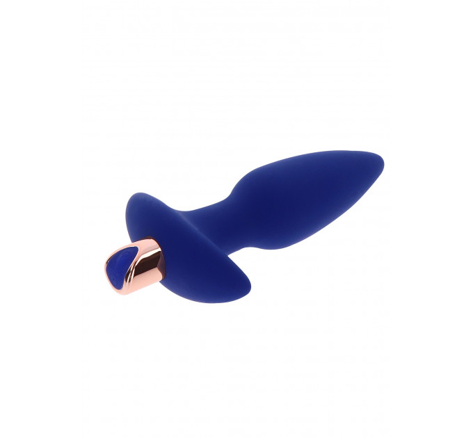 Анальна пробка з вібрацією Toy Joy Sparkle Buttplug з дистанційним керуванням, синій