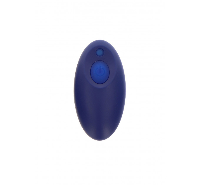 Анальна пробка з вібрацією Toy Joy Sparkle Buttplug з дистанційним керуванням, синій