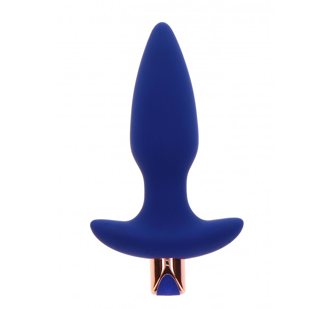 Анальна пробка з вібрацією Toy Joy Sparkle Buttplug з дистанційним керуванням, синій