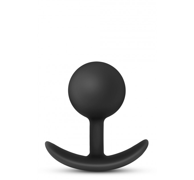 Анальный плаг Blush с внутренним шариком Adventures Platinum Silicone Vibra