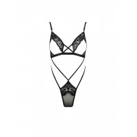Боді з відкритими грудьми DIABOLINA BODY black S/M - Passion