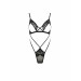 Боди с открытой грудью DIABOLINA BODY black S/M - Passion