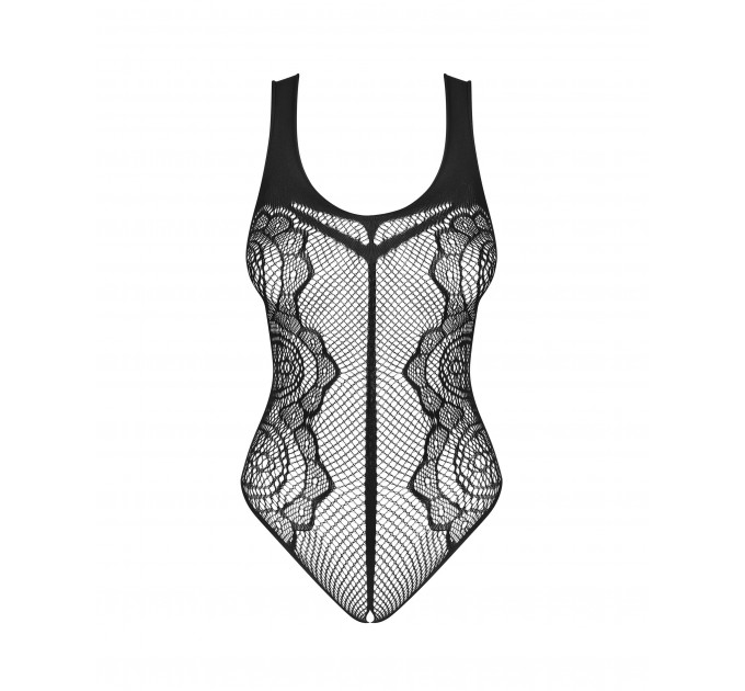 Боді з відкритим доступом Obsessive Teddy B335, мереживне, чорне, S/M/L