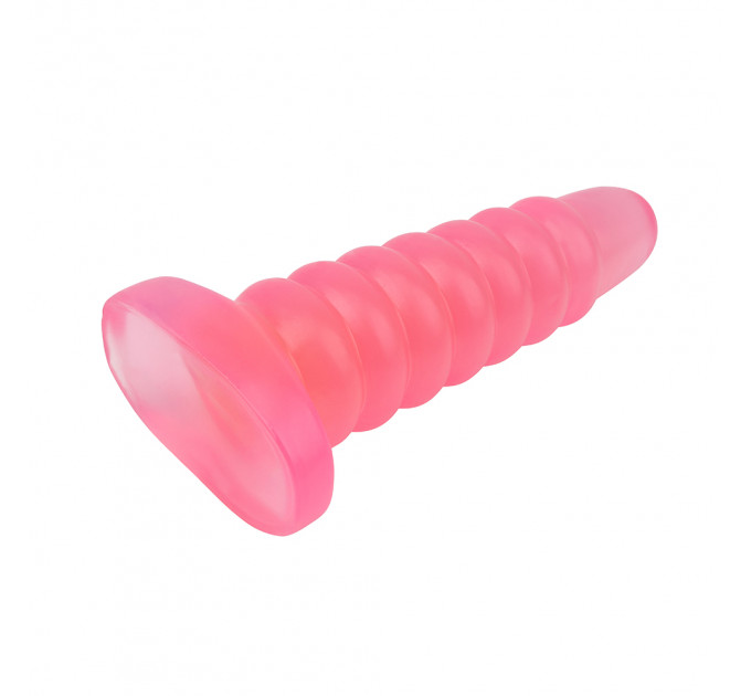 Велика анальна пробка Chisa Hi-Rubber Chubby рожева