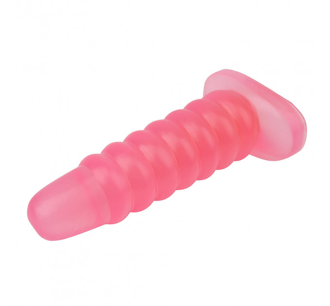 Велика анальна пробка Chisa Hi-Rubber Chubby рожева