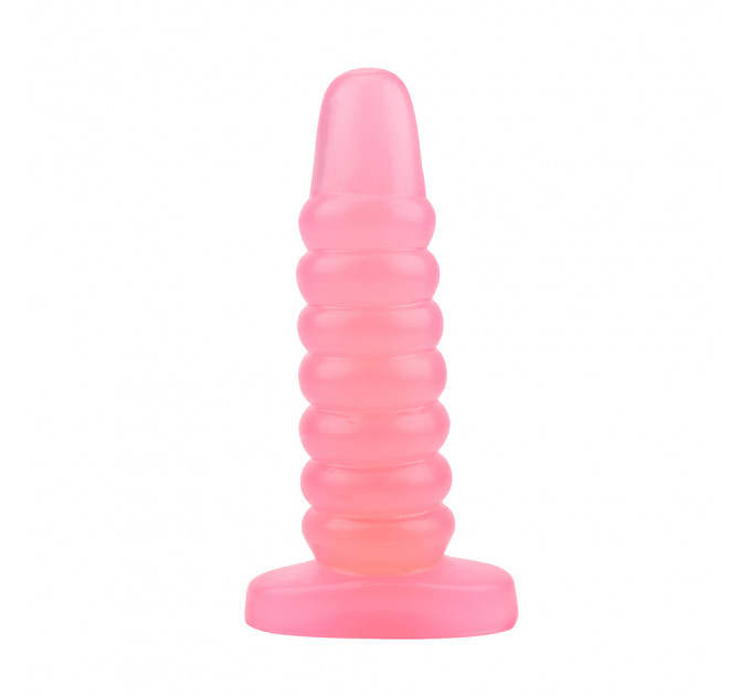 Велика анальна пробка Chisa Hi-Rubber Chubby рожева