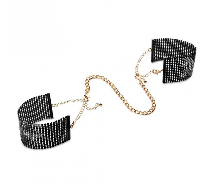 Браслеты-наручники DESIR METALLIQUE чорні Bijoux Indiscrets
