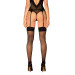 Чулки в сеточку Obsessive S823 stockings, черные, S/M/L