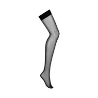 Панчохи в сіточку Obsessive S823 stockings, чорні, S/M/L
