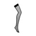 Чулки в сеточку Obsessive S823 stockings, черные, S/M/L