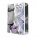 Подвійний страпон із вібрацією фіолетовий - Ultra Passionate Harness Dual Vibration Purple