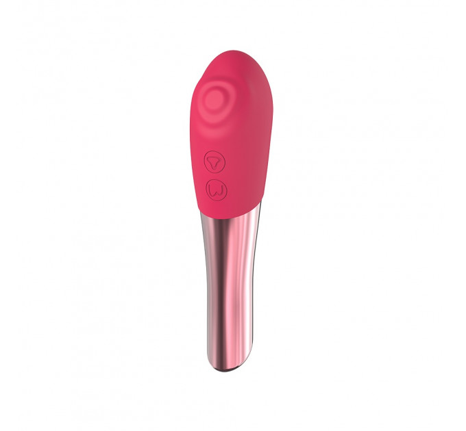 Двухсторонняя вибропуля Chisa Lust Ripple Ardor с пульсирующей головкой, розовый