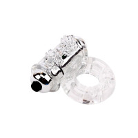 Ерекційне віброкільце Chisa Get Lock Vibrating Bull Ring, прозоре