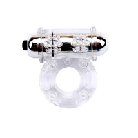 Ерекційне віброкільце Chisa Get Lock Vibrating Bull Ring, прозоре