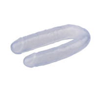 Фаллоимитатор двойной Chisa Hi-Rubber, прозрачный