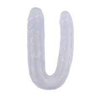 Фаллоимитатор двойной Chisa Hi-Rubber, прозрачный