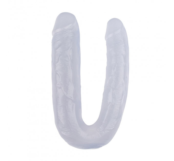 Фаллоимитатор двойной Chisa Hi-Rubber, прозрачный