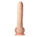 Фалоімітатор гігантський реалістичний Dreamtoys Real Love на присосці з мошонкою, бежевий