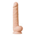 Фалоімітатор гігантський реалістичний Dreamtoys Real Love на присосці з мошонкою, бежевий