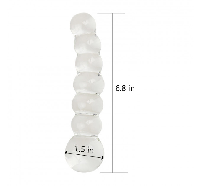 Фаллоимитатор стеклянный 6,8" Glass Romanc