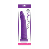 Фаллоимитатор силикон NS Novelties COLOURS PLEASURES THIN 8INCH PURPLE